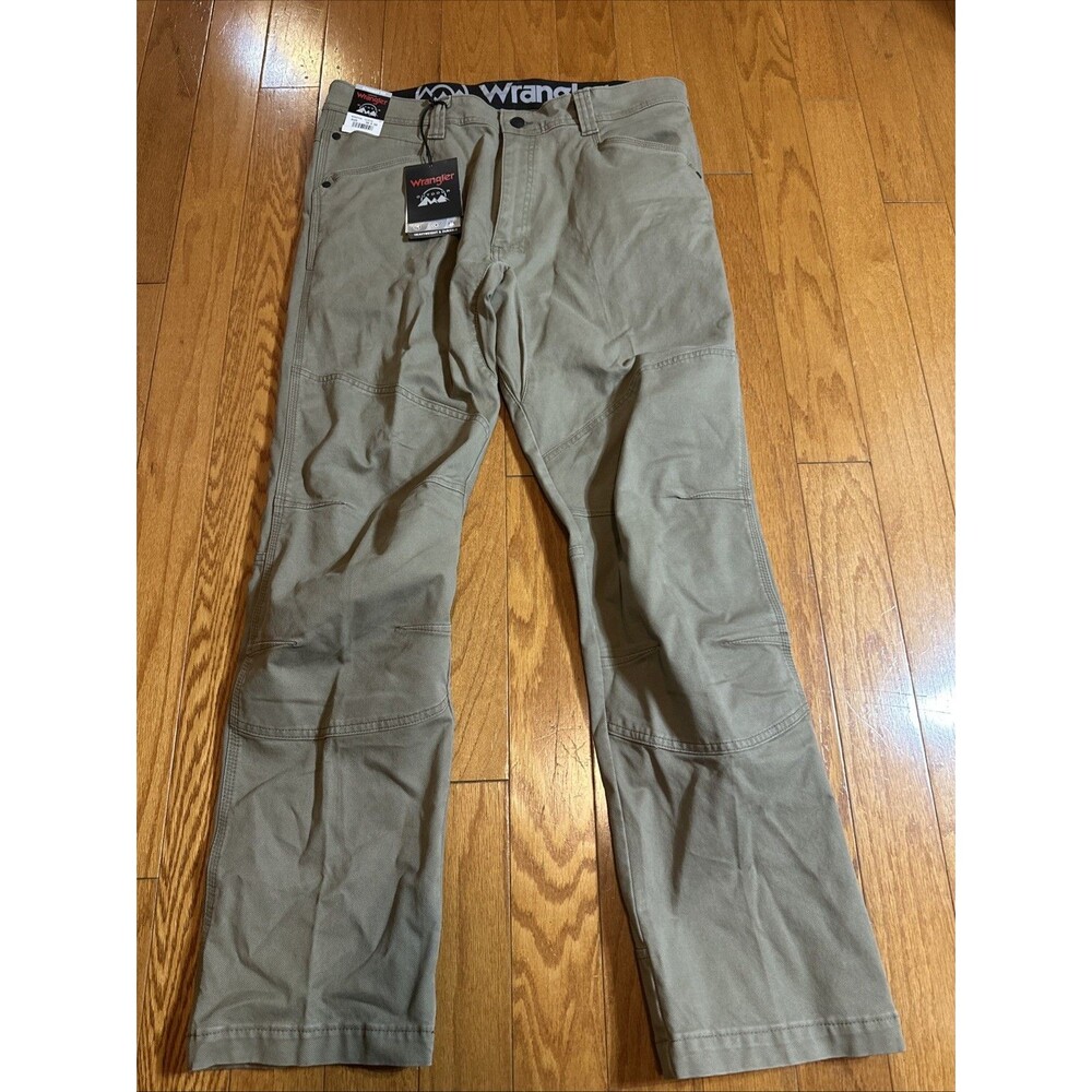 Wrangler Men's Outdoor Heavyweight Straight Fit Beige 36x30 NWT